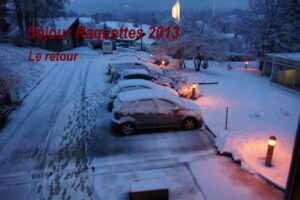 Séjour raquettes - Retour