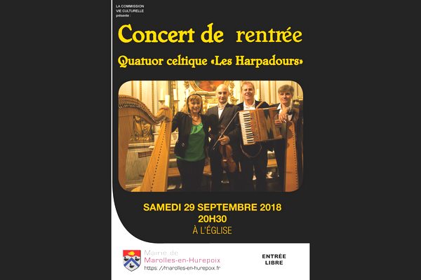 Lire la suite à propos de l’article Le Concert de Rentrée 2018